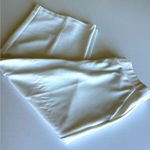 Versona white cropped pants, XS, elastic waist, side pockets, NWOT